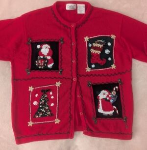 Vintage Real Ugly Christmas Sweater 100% Cotton